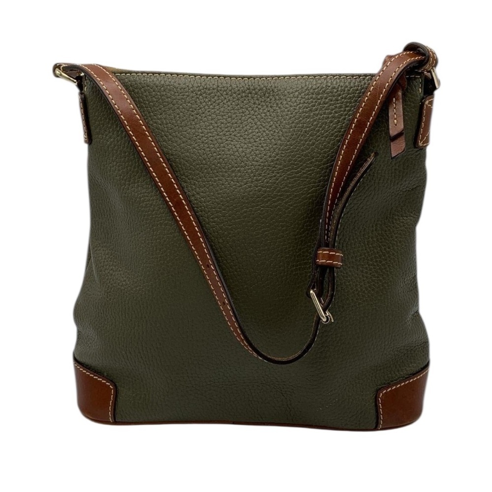 Dooney & Bourke Olive Green Pebble Grain Leather Crossbody Bag - Picture 8 of 13